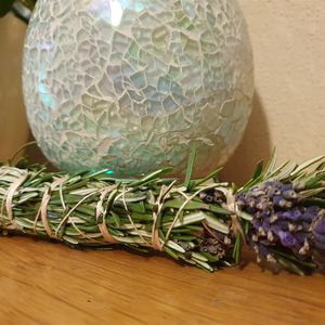 Rosmary and lavender smudgestick
